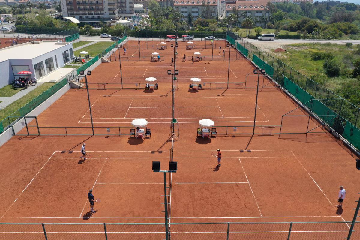 Tennis Courts Aerial View